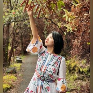 FARM Rio Multicolor Embroidered Dress